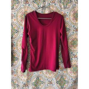 ColdPruf Base Layer Women's Size MED Crew Long Sleeve Maroon Shirt (Lot Of 2)
